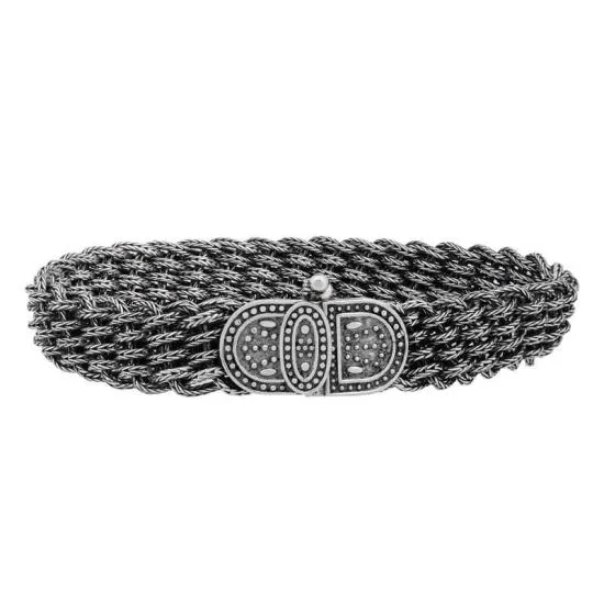 Gümüş Elişi Örgü Bileklik – Bilekte Işıltı | 925 Ayar | 1,2 cm 20 cm 25,5 gr
