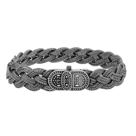Gümüş Elişi Örgü Bileklik – Bilekte Işıltı | 925 Ayar | 1,4 cm 21 cm 27,5 gr