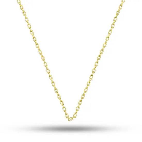 Gümüş Gold 0.30 Mikron 50 Cm Forse Kadın Zincir