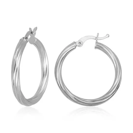 Gümüş 3 mm Burgu Şarnel Küpe