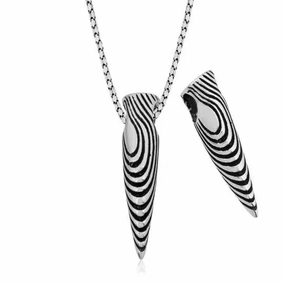 Gümüş Kurşun Kolye – Günlük Şıklık | 925 Ayar | 0,8 cm 2,6 cm 11 gr 55 cm