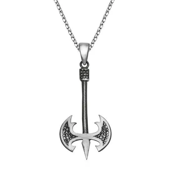 Gümüş Balta Erkek Kolye – Günlük Şıklık | 925 Ayar | 2,1 cm 5 cm 8,3 gr 55 cm