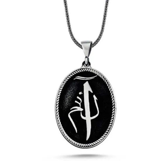 Gümüş Elif Lam Mim Kolye – Birliğin Simgesi | 925 Ayar | 2,5 cm 4,5 cm 55 cm 13,1 gr