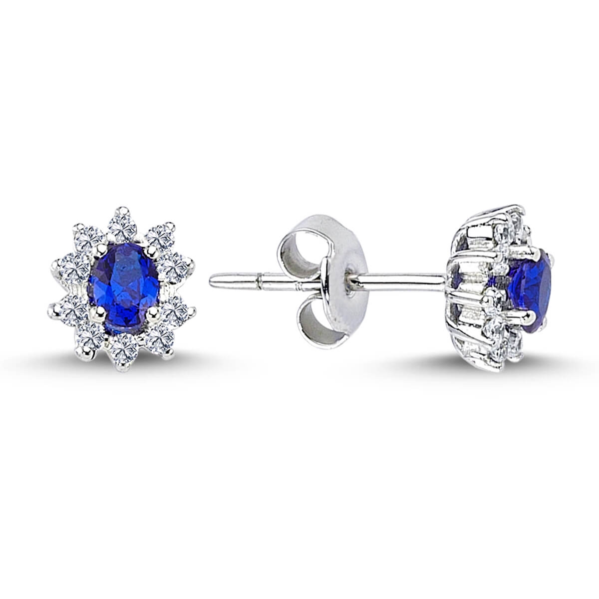 Pırlantalı%20Oval%20Safir%20Anturaj%20Küpe