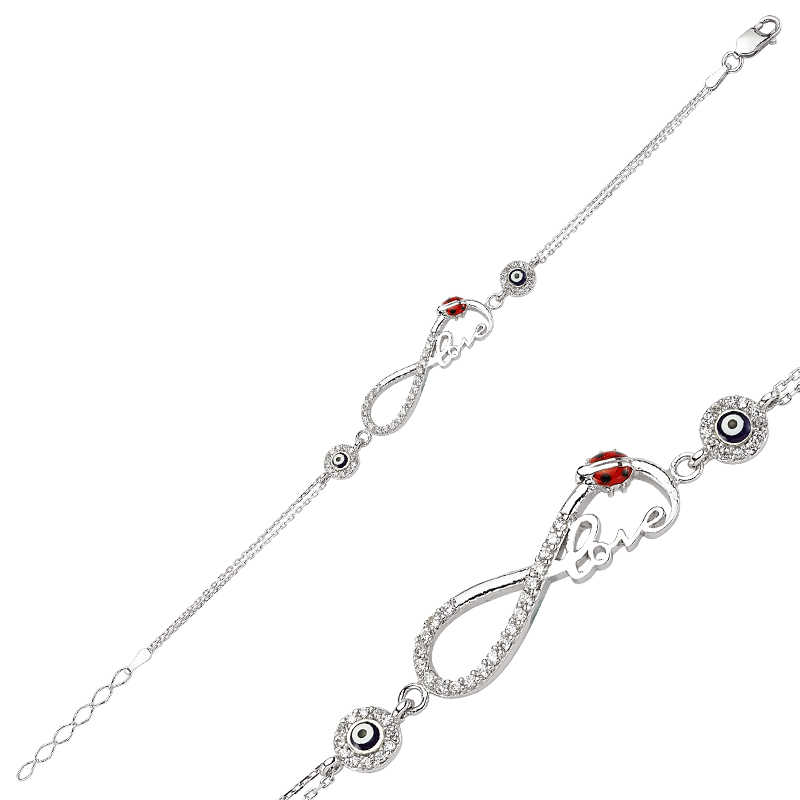 Gümüş Sonsuzluk Love Bayan Bileklik – Bitmeyen Sevgi | 925 Ayar | Model BR0460130