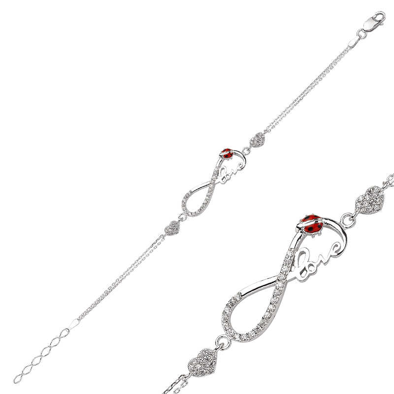 Gümüş Sonsuzluk Love Bayan Bileklik – Bitmeyen Sevgi | 925 Ayar | Model BR0460136