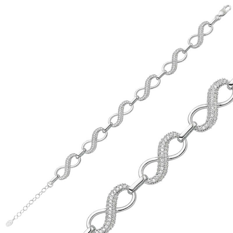 Gümüş Sonsuzluk Bayan Bileklik – Bitmeyen Sevgi | Model BR0460254