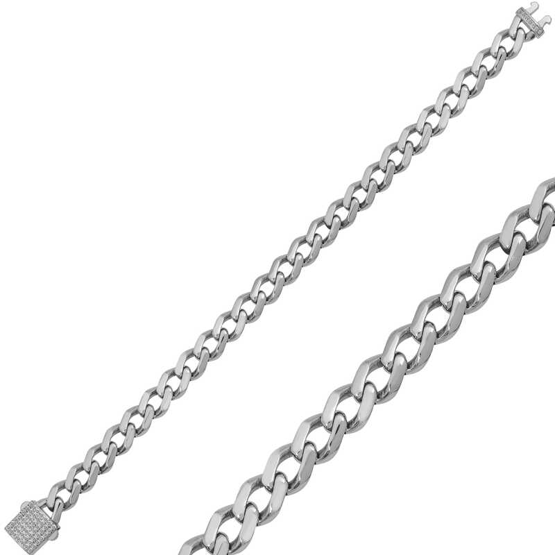 Gümüş Unisex Taşlı Gurmet Bileklik – Bilekte Işıltı | 925 Ayar | Model BR11002689