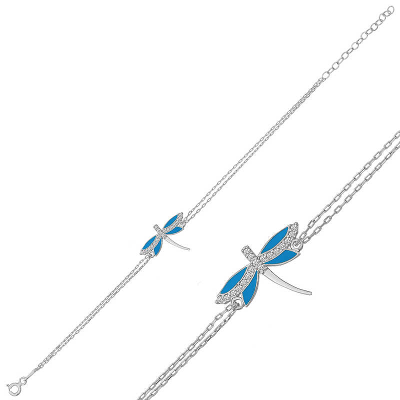 Gümüş Yusufçuk Kadın Bileklik – Hafifliğin Simgesi | 925 Ayar | 2,2 cm 1,6 cm 19 cm 1,6 gr