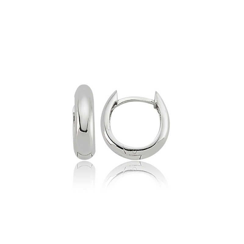 Gümüş Halka Küpe – Bütünlüğün Simgesi | 925 Ayar | Model EA0710020