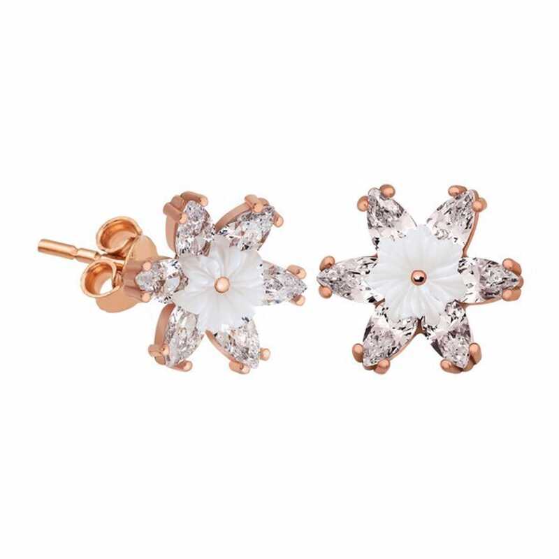 Gümüş Beyaz Lotus Çiçeği Küpe – Arınmanın Simgesi | 925 Ayar