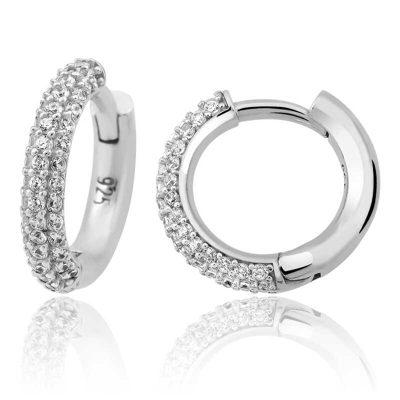 Gümüş Halka Bayan Küpe – Bütünlüğün Simgesi | 925 Ayar | 0,4 cm 1,9 cm 4,7 gr