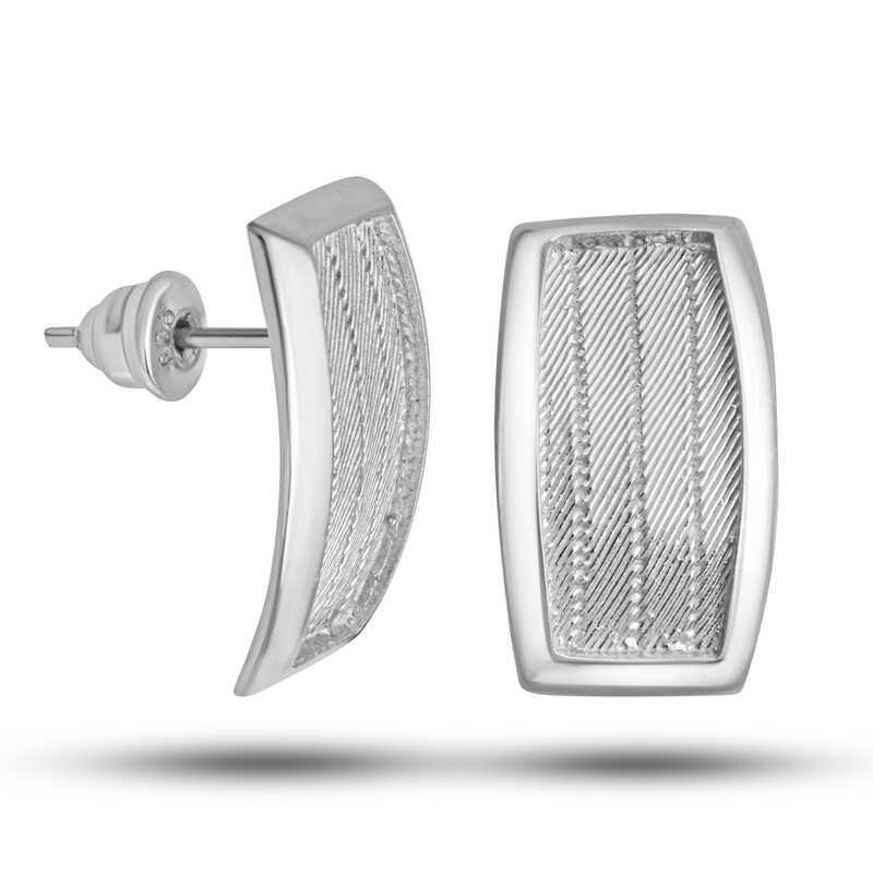 Gümüş Trabzon Hasır Kadın Küpe-Gümüş
