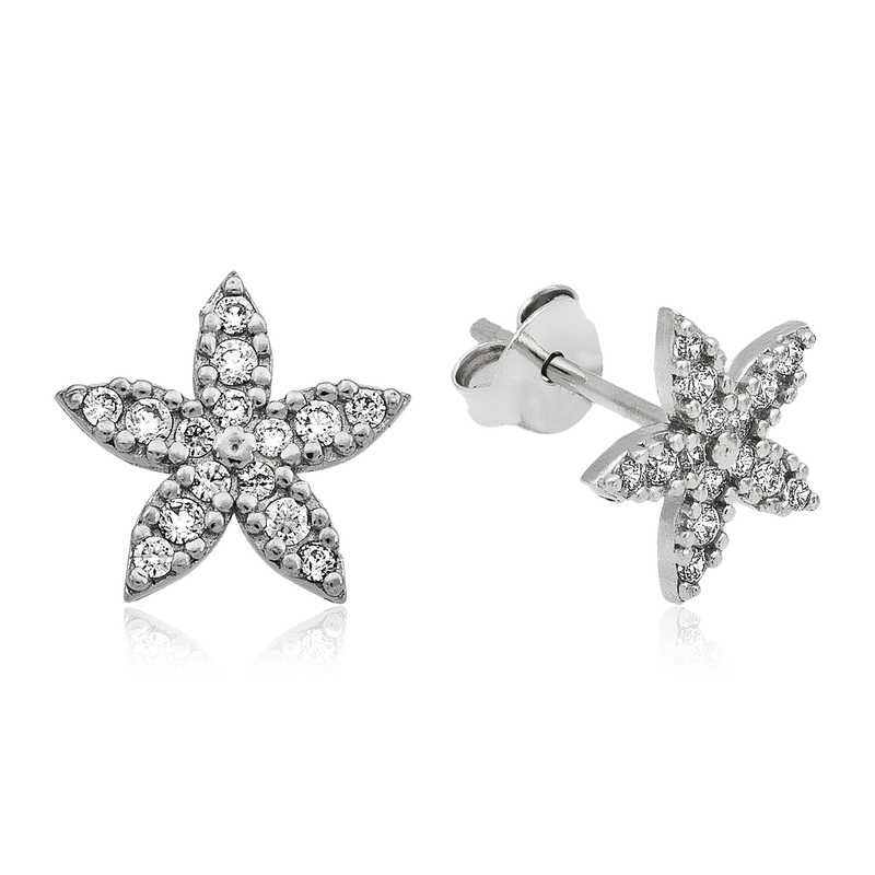Gümüş Çiçek Çivili Küpe – Solmayan Bahar | 925 Ayar | 1 cm 1 cm 1 gr