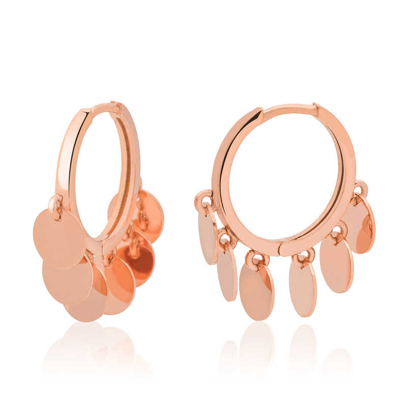 Gümüş Pullu Shakira Halka Küpe – Bütünlüğün Simgesi | 925 Ayar | 0,2 cm 2,5 cm 4,7 gr