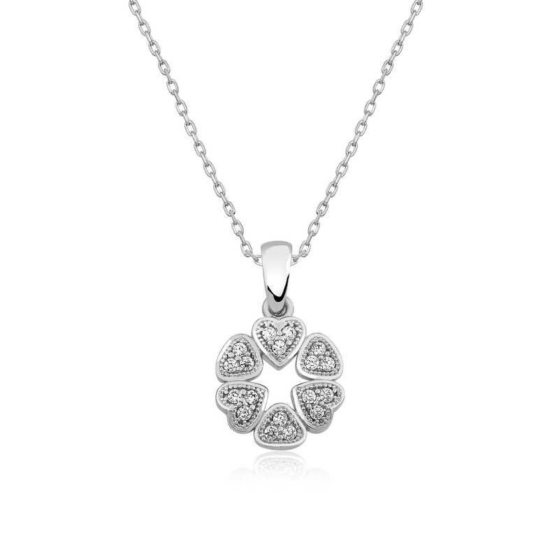 Gümüş Kalp Çemberi Bayan Kolye – Sevginin Simgesi | 925 Ayar | 1,2 cm 1,2 cm 3 gr 45 cm