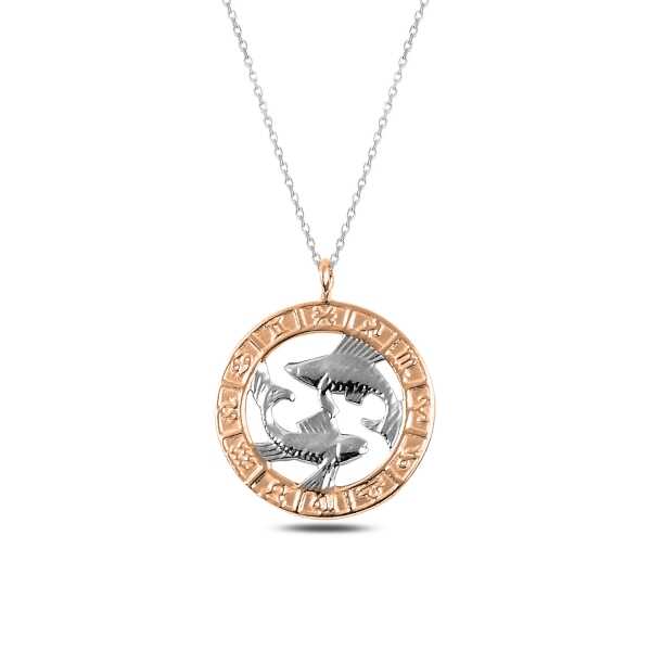 Gümüş Rose Balık Burcu Kolye – Bereketin Simgesi | 925 Ayar
