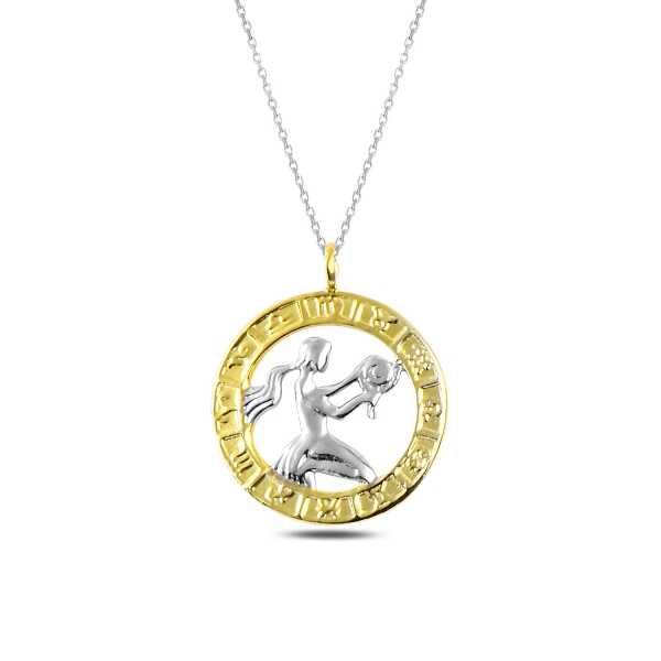 Gümüş Gold Başak Burcu Kolye – Gökyüzünüz | 925 Ayar