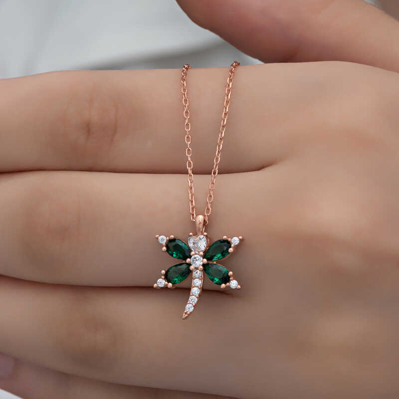 Gümüş Rose Yusufçuk Kadın Kolye-Gümüş