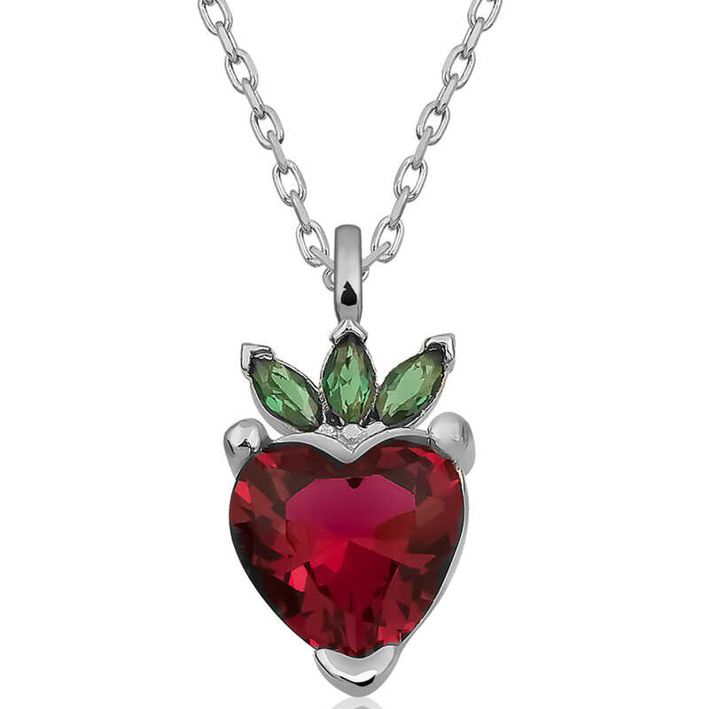 Gümüş Çilek Figür Meyve Kolye – Günlük Şıklık | 925 Ayar
