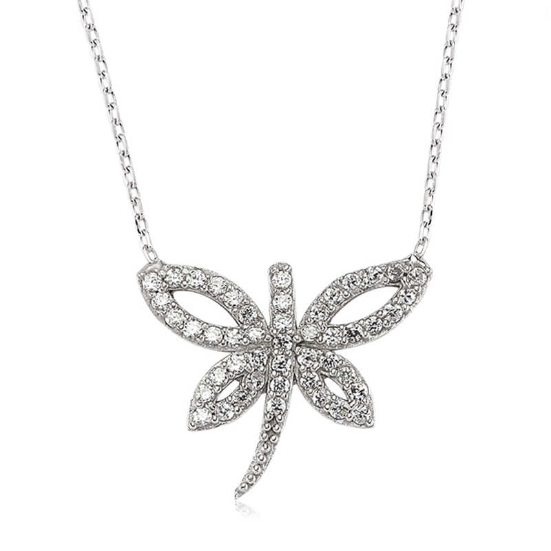 Gümüş Yusufçuk Bayan Kolye – Hafifliğin Simgesi | 925 Ayar | 2 cm 1,6 cm 3 gr