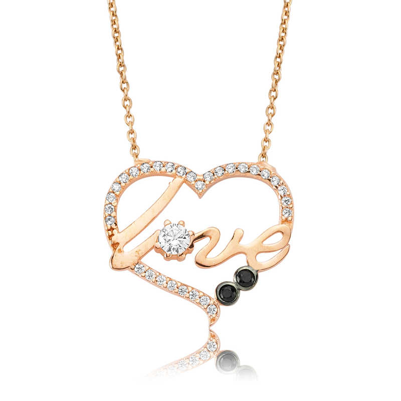 Gümüş Kalp Love Bayan Kolye – Aşkın Hatırası | 925 Ayar