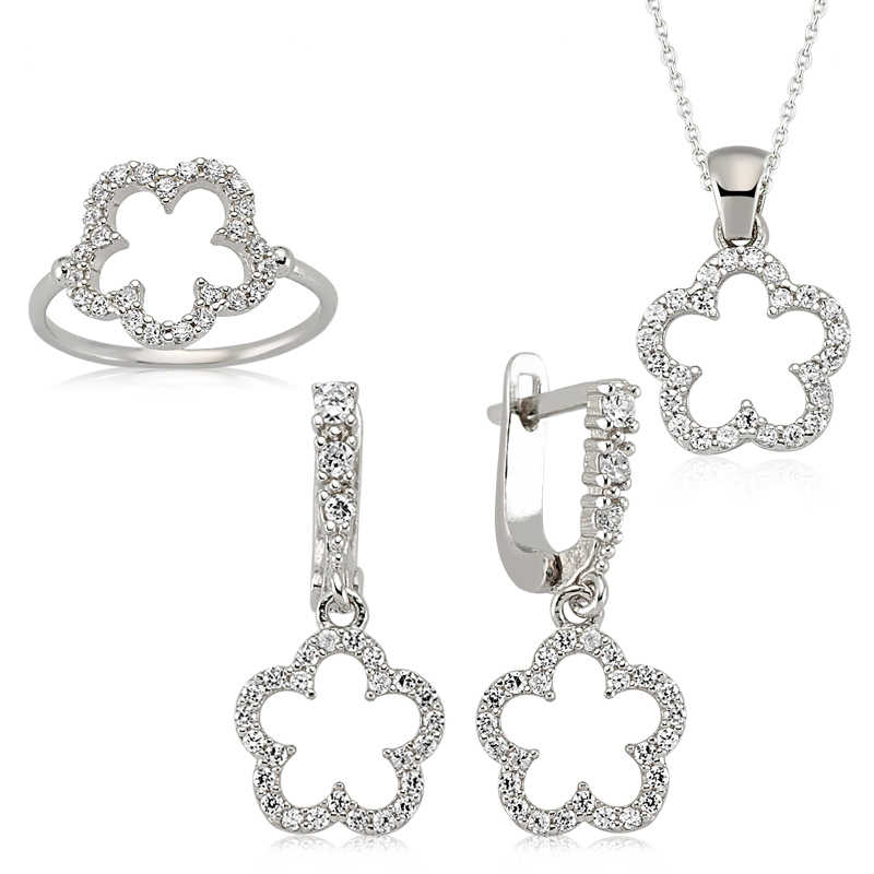 Gümüş Çiçek Bayan Set – Solmayan Bahar | 925 Ayar | 8 gr