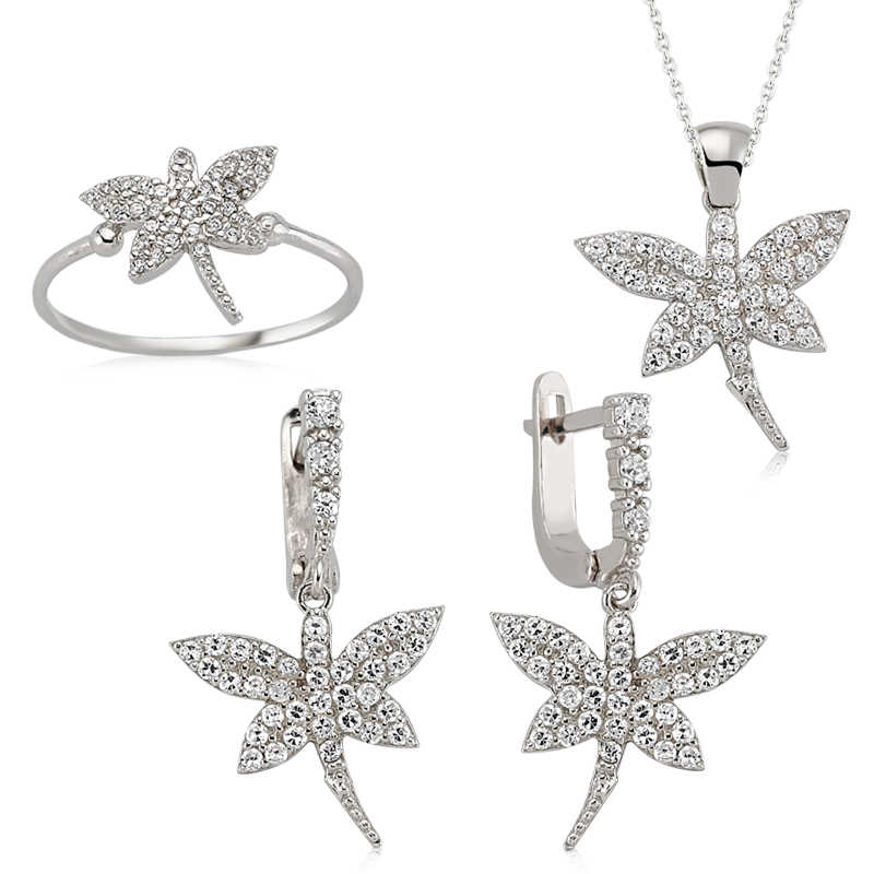 Gümüş Yusufçuk Bayan Set – Hafifliğin Simgesi | 925 Ayar | Model ST0460007