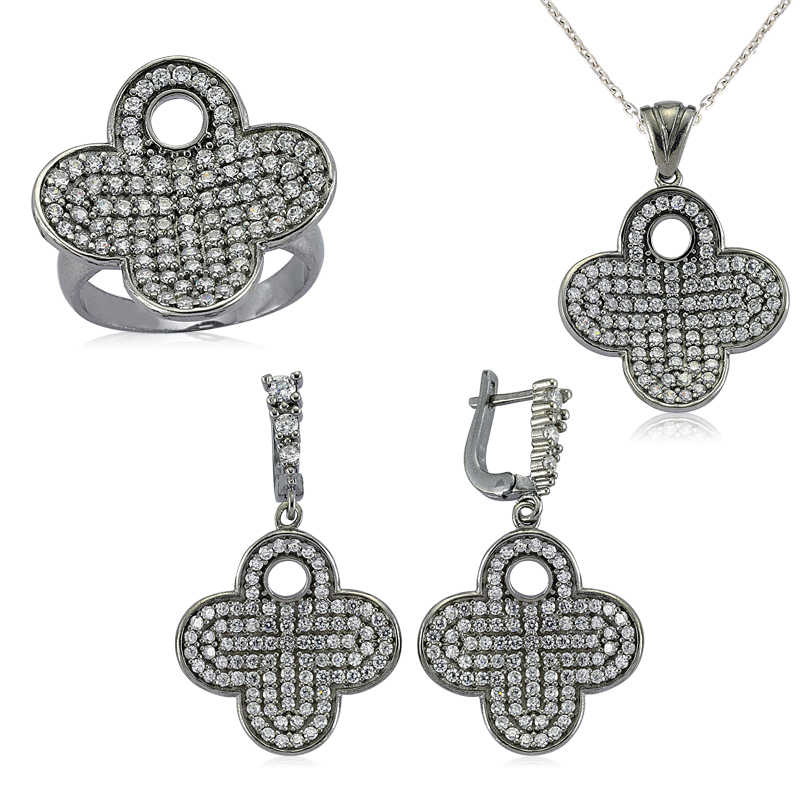 Gümüş Çiçek Bayan Set – Solmayan Bahar | 925 Ayar | 24 gr