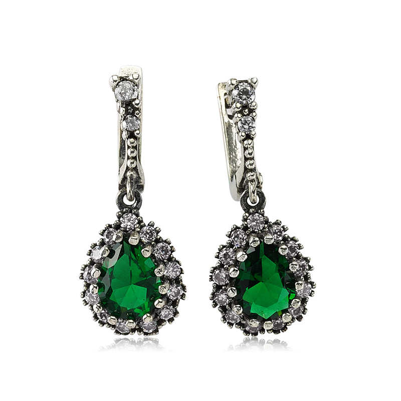 Gümüş Hürrem Sultan Bayan Küpe – Saray Zarafeti | 925 Ayar | 1 cm 3 cm 7 gr