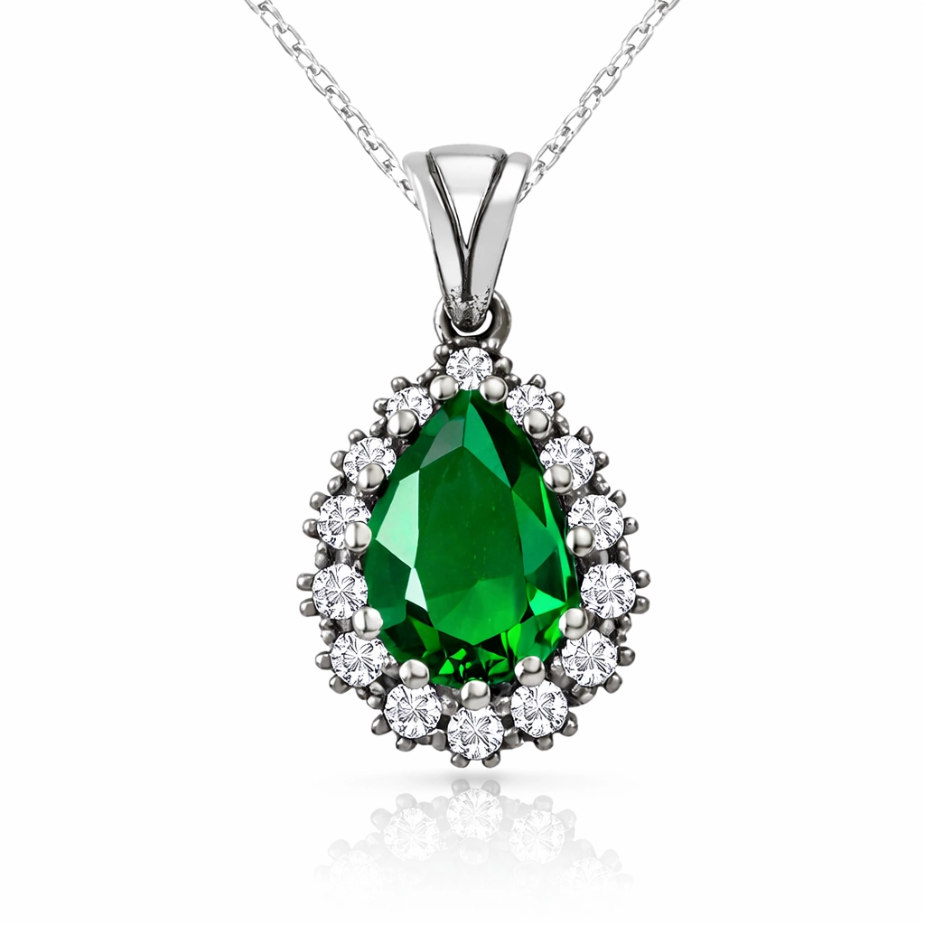 Gümüş Hürrem Sultan Bayan Kolye – Saray Zarafeti | 925 Ayar | 1,1 cm 1,1 cm 4 gr