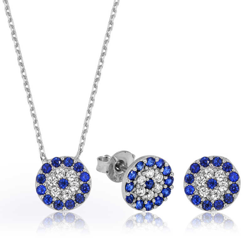 Gümüş Nazar Bayan Set – Kem Gözden Koruyan | 925 Ayar | Model ST1160045