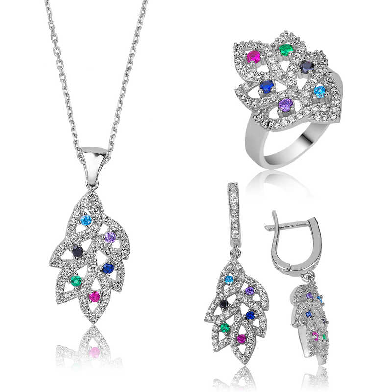Gümüş Renkli Bayan Set – Uyumlu Takım | 925 Ayar | 15 gr