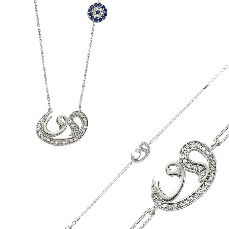 Gümüş Çift Vav Bayan Set – Tevazunun Simgesi | 925 Ayar